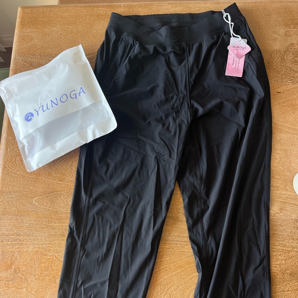 Yunoga Women's Black Joggers